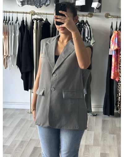 BLAZER FENTE [ GRIS ]